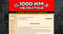 Desktop Screenshot of 1000kmvespistica.it